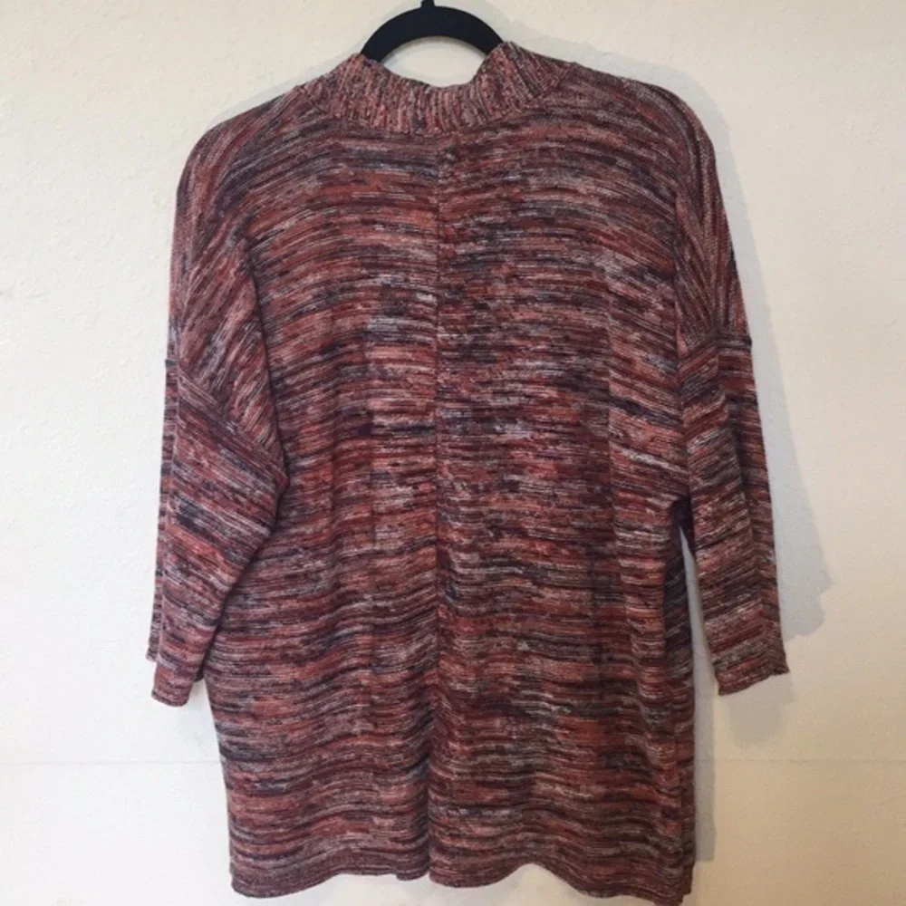 Pure Jill v neck oversized multicolored kn…